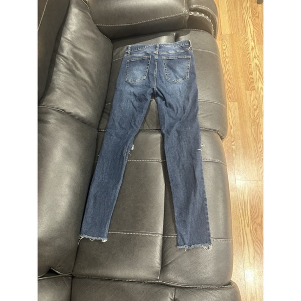 Wild Fable Ripped Skinny Jeans High rise skinny size 4 blue Target - Picture 2 of 5